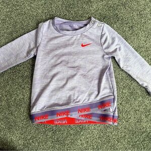 Nike Dri-FIT Baby Girl Heathered Lavender Top
